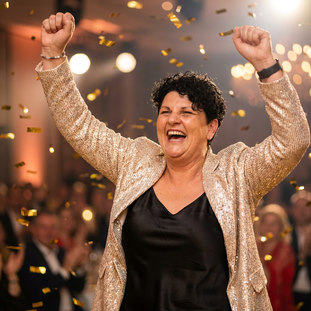 Silke Wismann mit Healy Team